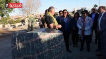 وزيرة الثقافة ومحافظ أسوان يشهدان ختام دورة اليوبيل الفضى للسمبوزيوم الدولى للنحت