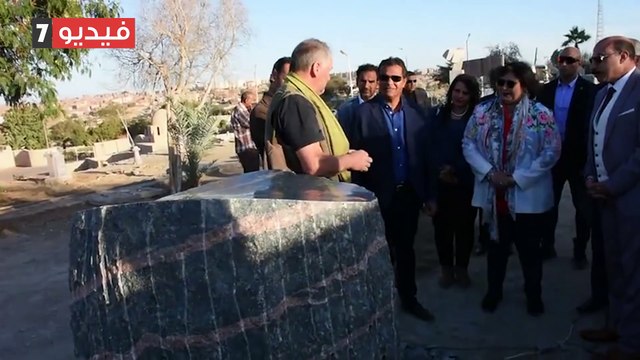 وزيرة الثقافة ومحافظ أسوان يشهدان ختام دورة اليوبيل الفضى للسمبوزيوم الدولى للنحت
