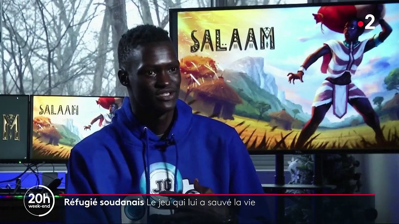 Lual Mayen, le jeune soudanais qui cartonne avec son jeu vidéo "Salaam" qui vous plonge dans le quotidien d'un réfugié