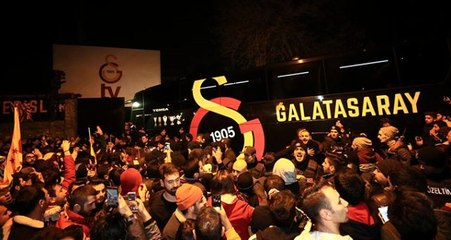 Galatasaray'a Florya'da şampiyon gibi karşılama
