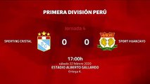 Resumen partido entre Sporting Cristal y Sport Huancayo Jornada 4 Perú - Liga 1 Apertura