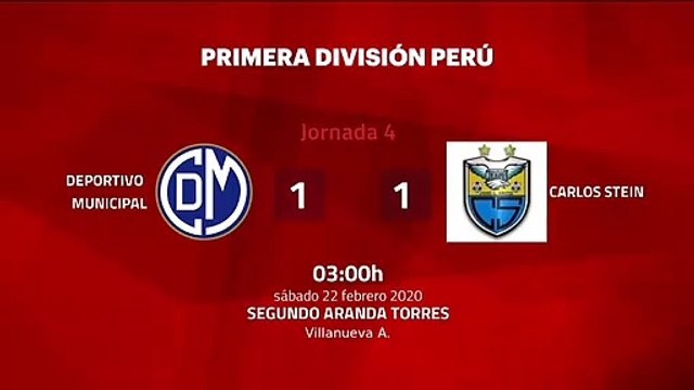 Resumen partido entre Deportivo Municipal y Carlos Stein Jornada 4 Perú - Liga 1 Apertura