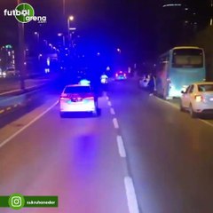 Galatasaray'ın Kadıköy'den ayrılış anı