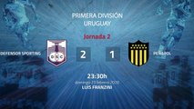 Resumen partido entre Defensor Sporting y Peñarol Jornada 2 Apertura Uruguay