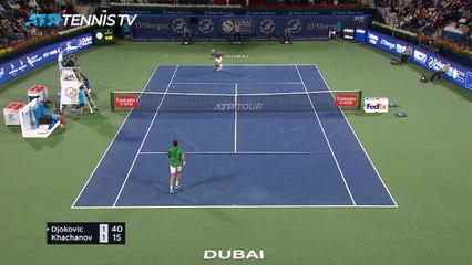 Dubaï - Djokovic expéditif face à Khachanov !
