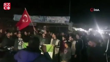 İdlib'te halk, TSK'ya destek gösterisi düzenledi