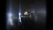 Tuzla'da sürüklenen gemi başka bir gemiye çarptı 13 personel tahliye edildi