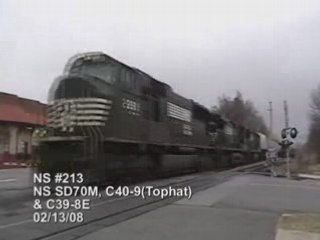 NS #213 with One of the Rare SD70Ms