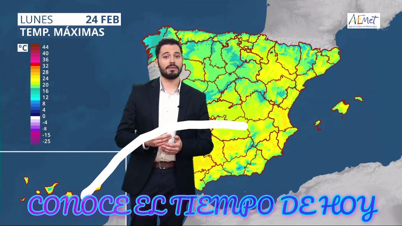 Conoce El Tiempo de Hoy Lunes 24 de Febrero de 2020