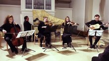 André Chéron (1695 - 1766) Sonates en trio 1727. From 6.eme Sonate in A Dur Passacaille. 5 Senses: Inès Morin, Violin  -Daria Zappa, Violin -Stefania Verità, Violoncello -Emanuele Forni, Theorbo & Guitar -Naoki Kitaya, Harpsichord