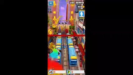 Subway Surfers Gameplay|Subway Surfers Paris|playing with BoomBot