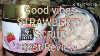 Good vibes strawberry reviving scrub review for all skin types!!