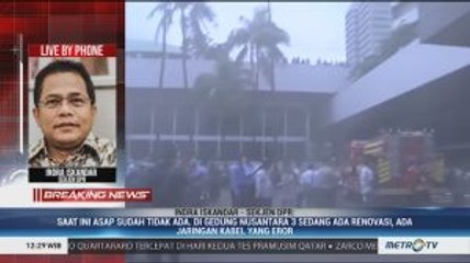 Sekjen DPR: Sistem Aerosol di Gedung Nusantara III Eror, Bukan Kebakaran