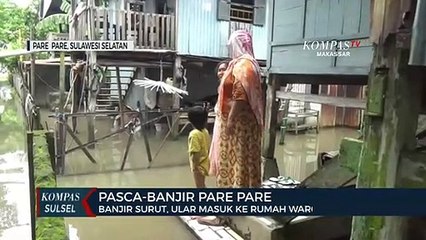 Banjir Surut, Ular Masuk Ke Rumah Warga
