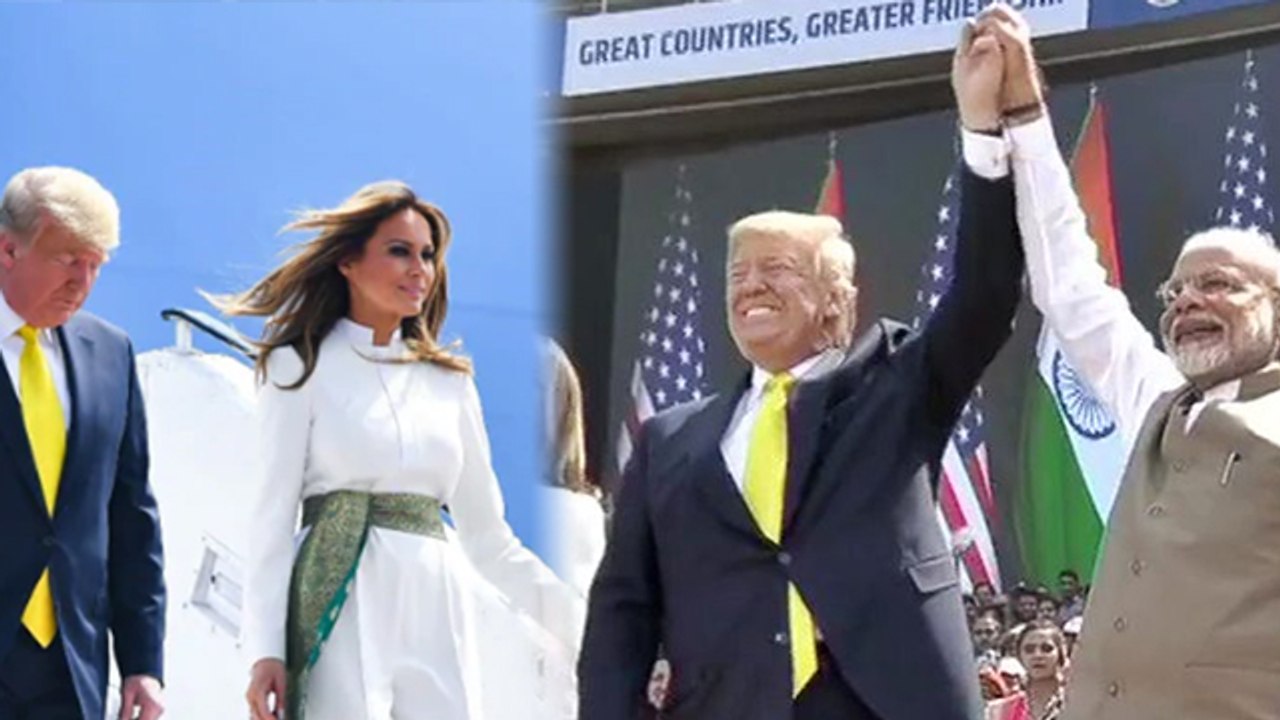Donald Trump India Visit : Melania Trump Dresse...