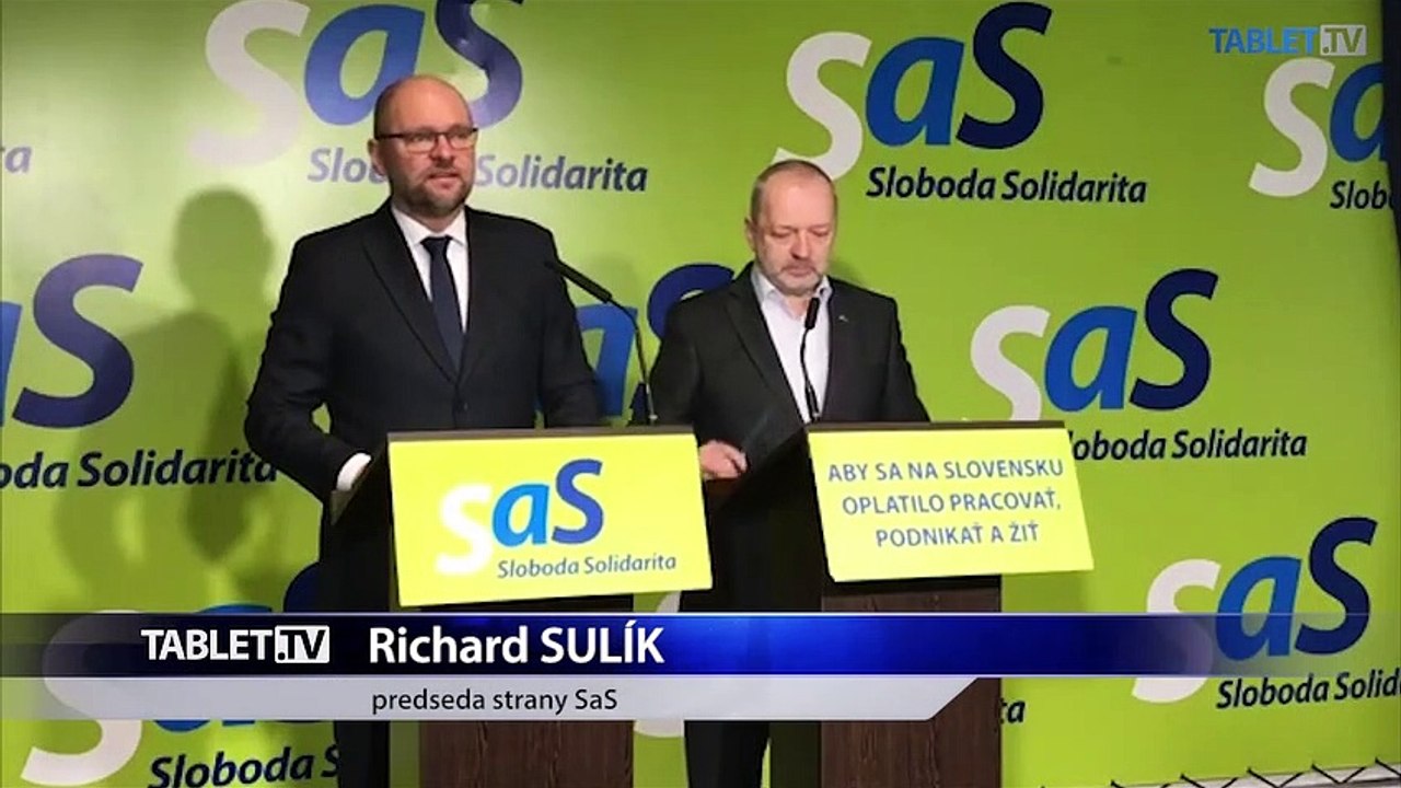ZÁZNAM: TK strany Sloboda a Solidarita