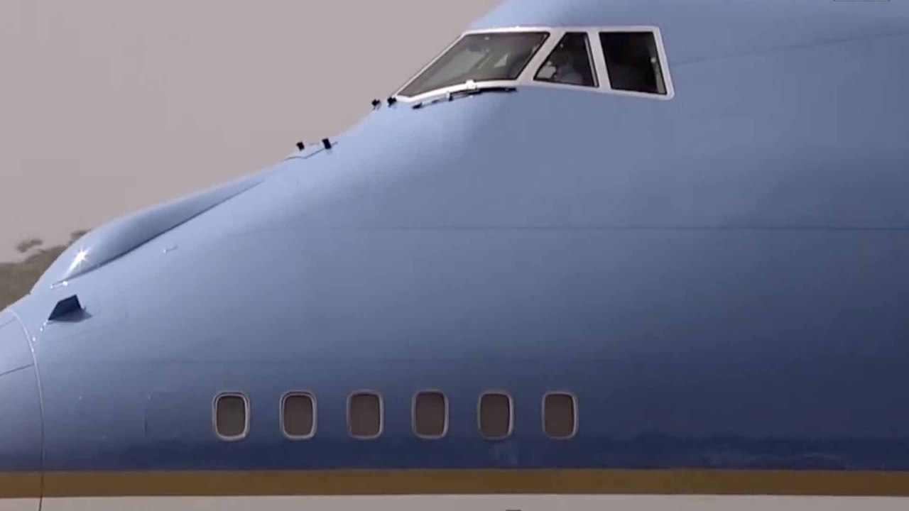 Donald Trump along with Melania Trump landed in...
