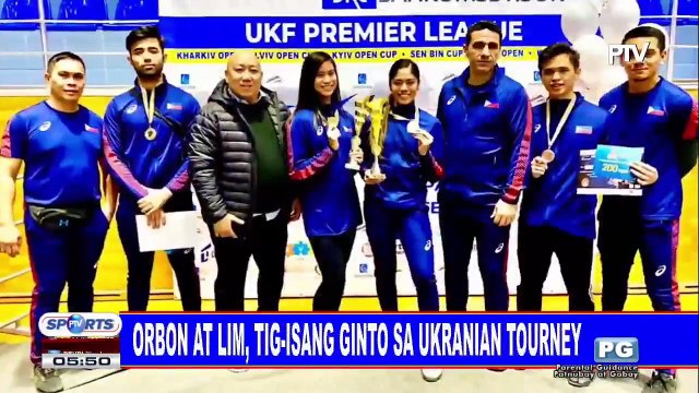 Orbon at Lim, tig-isang ginto sa Ukranian tourney
