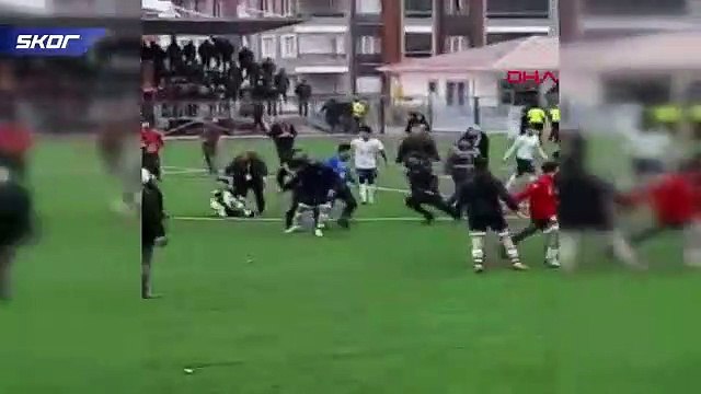 Amatör maçta kavga kamera