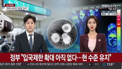 정부 "입국제한 확대 아직 없다…현 수준 유지"