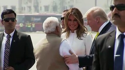 Trump arrive en Inde pour une visite d'Etat de deux jours