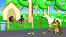 Kids Funny Cartoon - Baby Animals Monkey and Gorillas Has Snacks - Crocodile teaches revoke Garbage Properly