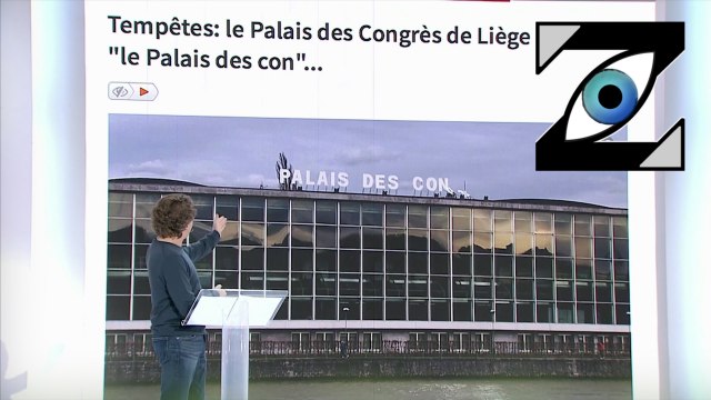 [Zap Télé] Coup de vent sur le palais des Congrès de Liège ! (24/02/20)