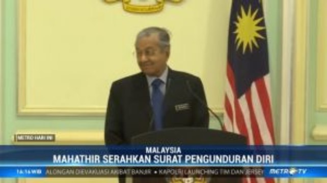 PM Malaysia Mahathir Mohamad Mengundurkan Diri