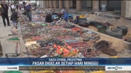 Pasar Ahad di Gaza Jual Perlengkapan Barang Bangunan