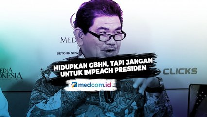 Prof. Juanda: Hidupkan GBHN, Tapi Jangan untuk Impeach Presiden