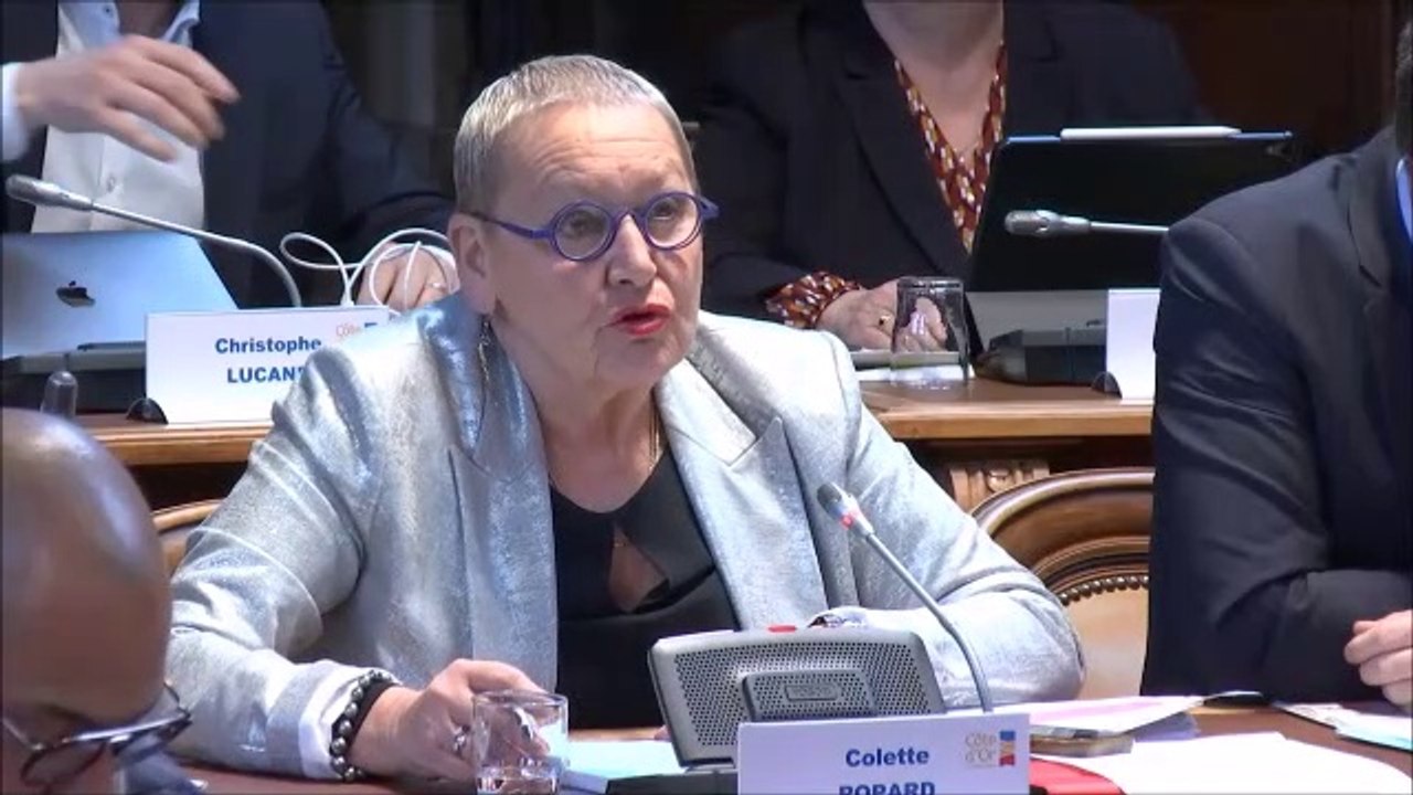 Colette POPARD en discussion générale. Session du 24 février 2020.