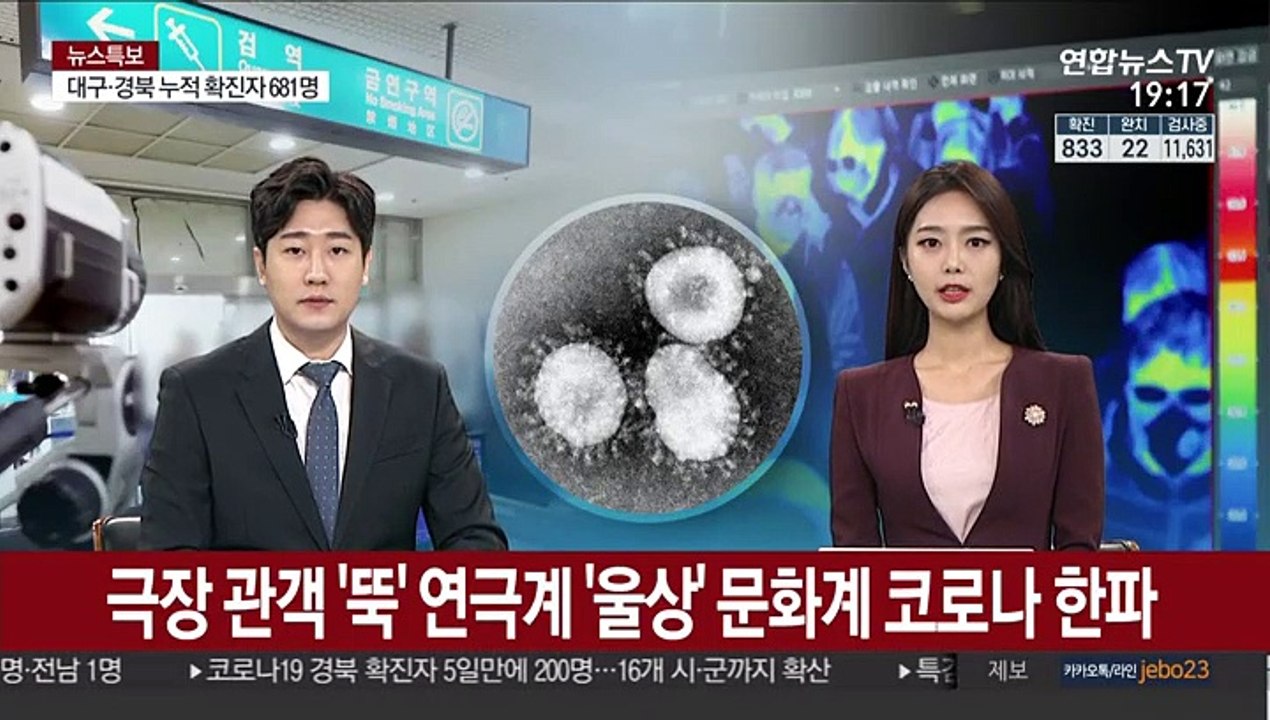 극장 관객 '뚝' 연극계 '울상'…문화계 코로나 한파