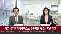 내일 국무회의에서 마스크 수출량 제한 등 수급 방안 의결