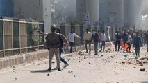 Man fires shots in Maujpur N-E Delhi on Monday as anti and pro-CAA supporters clashed