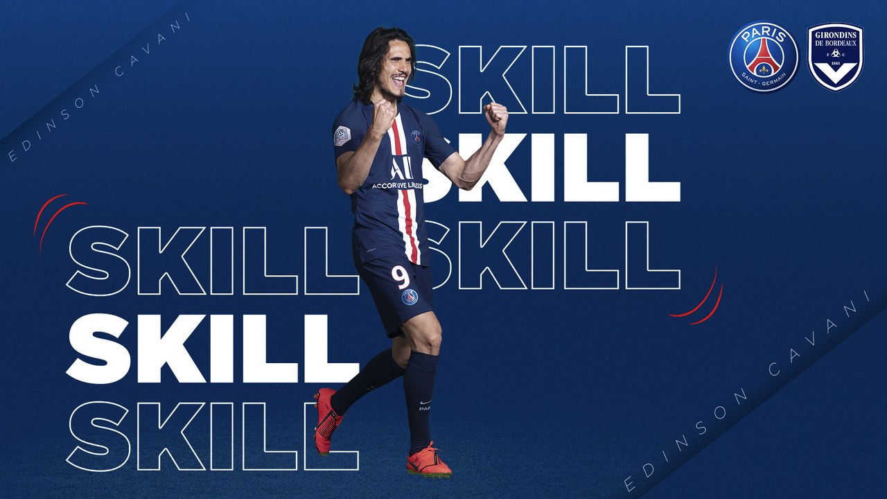 Edinson Cavani skill v Bordeaux