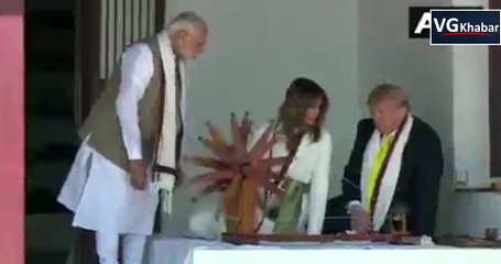पीएम नरेंद्र मोदी ने डोनाल्ड ट्रंप से ऐसे चलवाया 'गांधी जी का चरखा', पत्नी मेलानिया ने किया ऐसा... देखें वायरल वीडियो