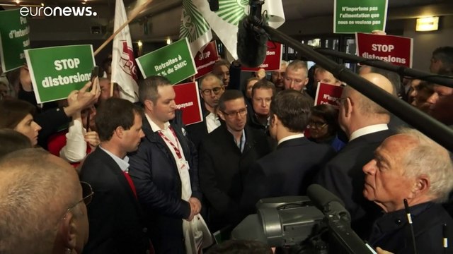 Emmanuel Macron al salone dell'agricoltura