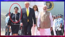 Namaste Trump : Do You Know Who Is This Indian Women Along With Modi & Trump ?