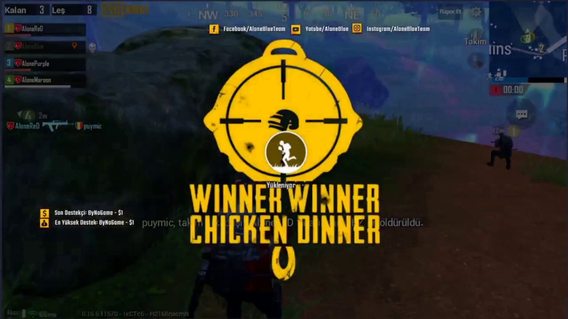 Yılanlara Karşı Mücadele +25 Kills AloneTeam - Pubg Mobile