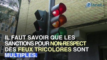 Que risquez-vous avec des infractions aux feux tricolores ?