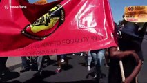 Cape Town firefighters march for overtime pay