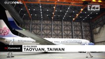 ویدئو؛ ضد عفونی کردن هواپیمایی که مسافران تایوانی کشتی کروز را به خانه برگرداند