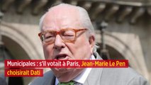 Municipales : s'il votait à Paris, Jean-Marie Le Pen choisirait Dati