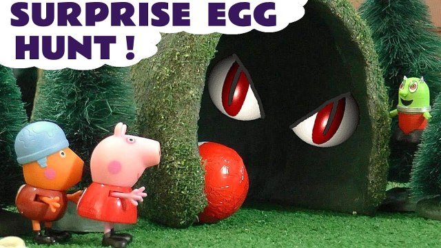 Peppa Pig Surprise Eggs Hunt Kinder with Funny Funlings Rascal Funling Pranks and Thomas and Friends in this Family Friendly Full Episode English