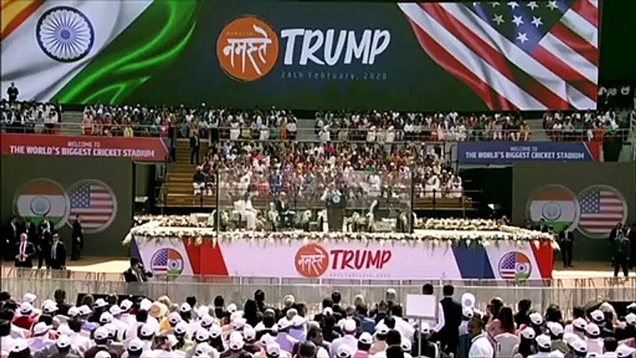 Trump nutzt Indien-Besuch zu Wahlkampfzwecken