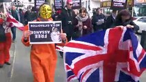 مظاهرة في لندن لدعم أسانج والاحتجاج على احتمال تسليمه للولايات المتحدة