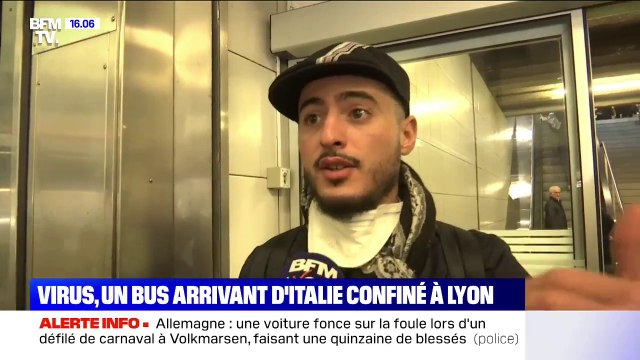 Coronavirus: un bus en provenance de Milan confiné à Lyon en raison d'une suspicion du virus à bord