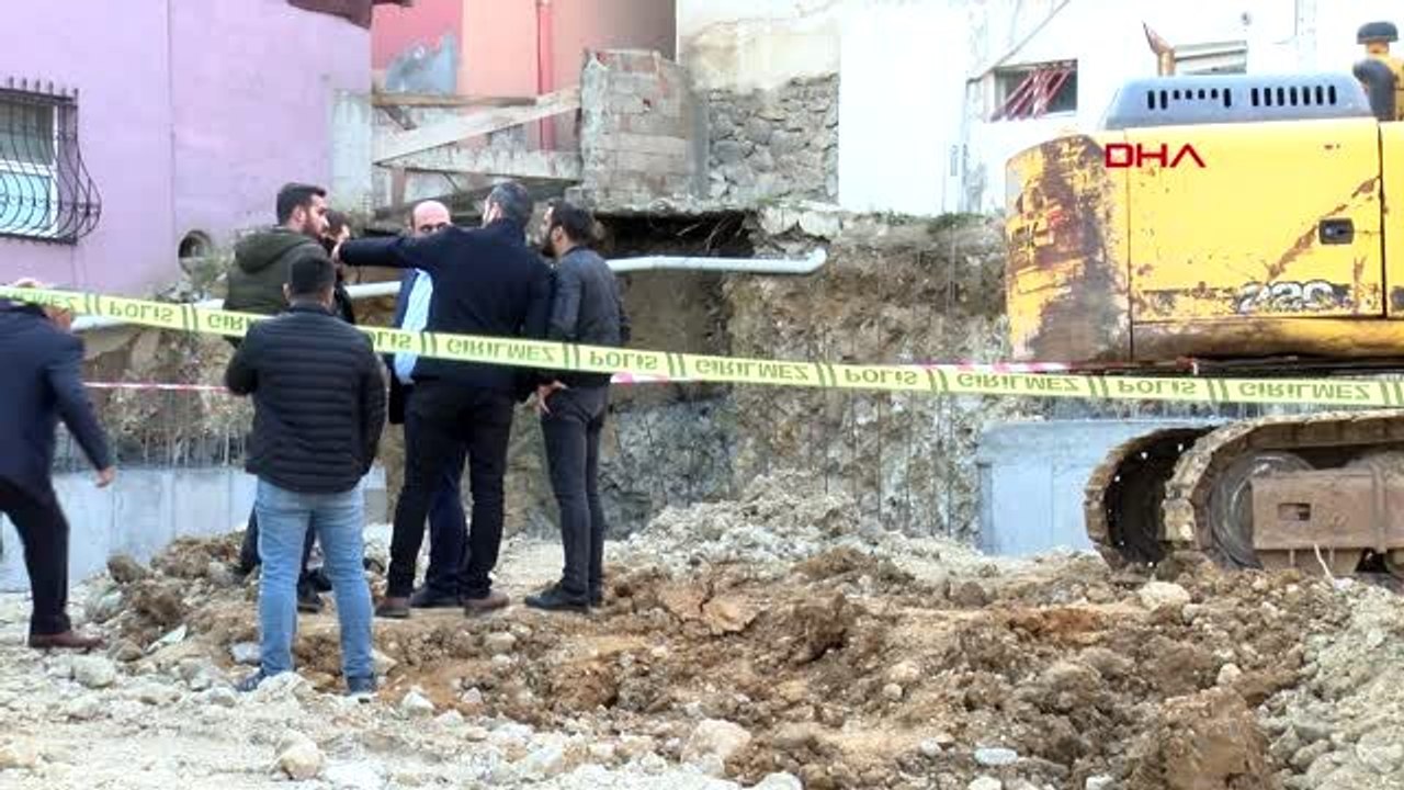 Kocaeli inşaat temeli kazısı sırasında heyelan 1 işçi yaralı-2