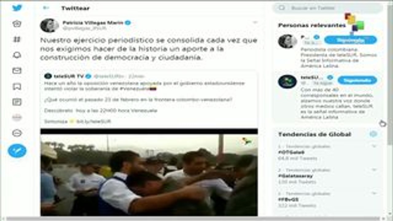 Pdta. de teleSUR reconoce documental sobre intentona golpista a Vzla
