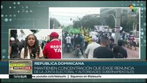 Dominicanos marchan en defensa de la democracia en todo el país